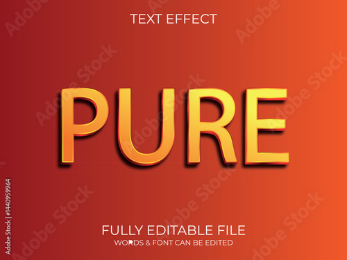 Text effect 3d style