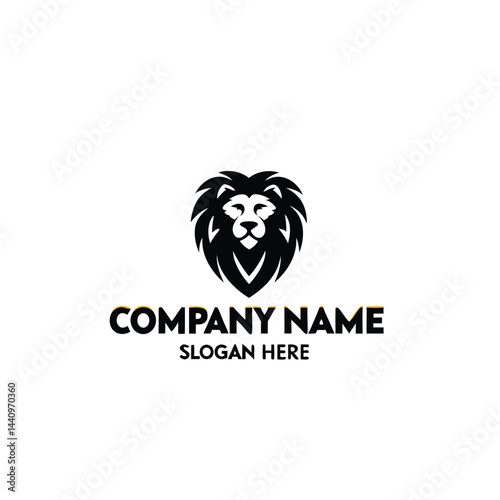 Powerful lion head logo design (1)