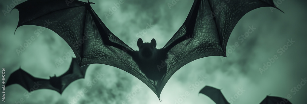 scary bats flying at night