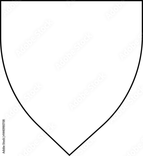 Shield featuring ancestral engravings, deep line detailing, and a classic protective shape.