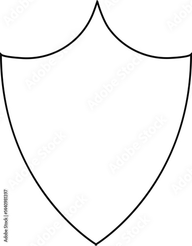 Renaissance-style shield with an ornate crest and decorative elements inspired by noble insignias.