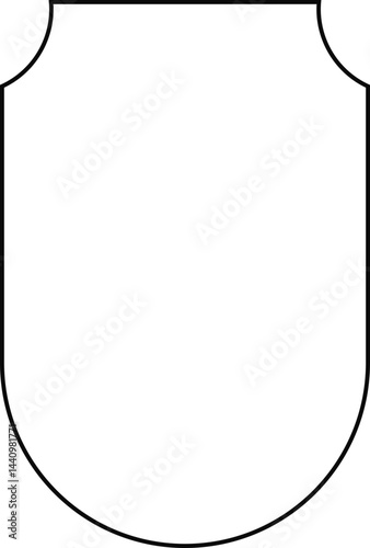 Basic shield design with an armory-style structure and strong outline details.