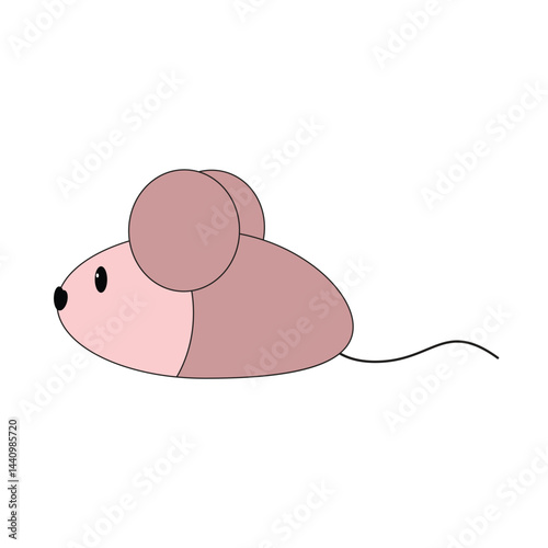 Cartoon pet mouse toy, perfect for playful kitten entertainment and animal enrichment themes