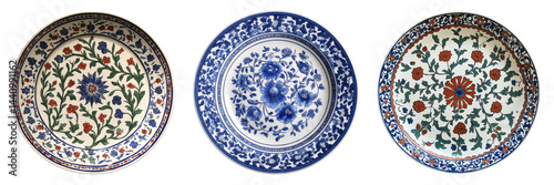 Botanical Chinoiserie Plate Set