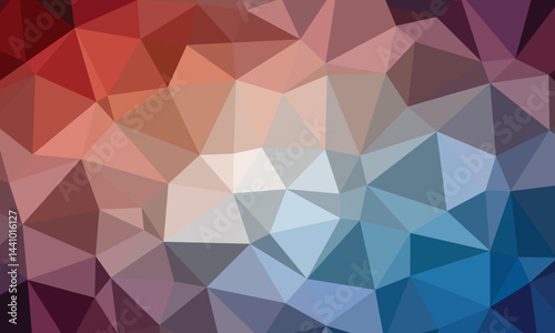Vector polygonal background. Colored geometric mosaic.