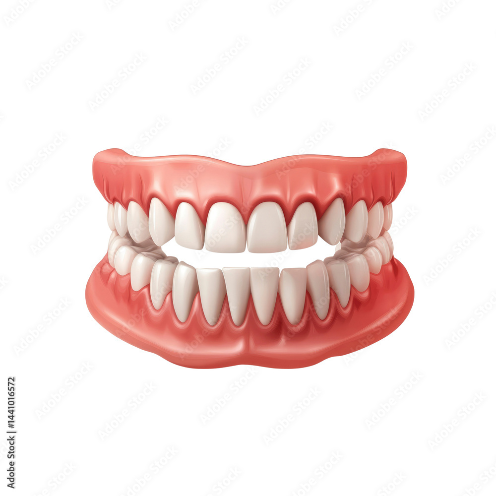 Fototapeta premium 3D Render of a Healthy Human Dentition with Gums