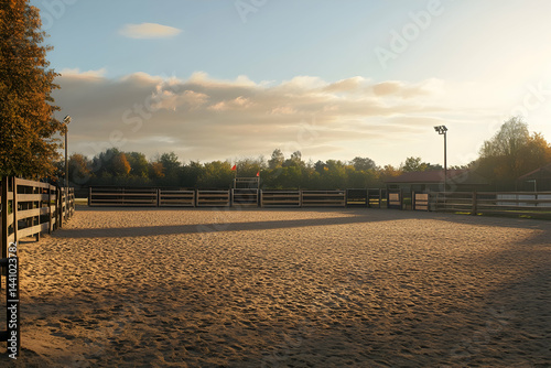 sunset in the park
