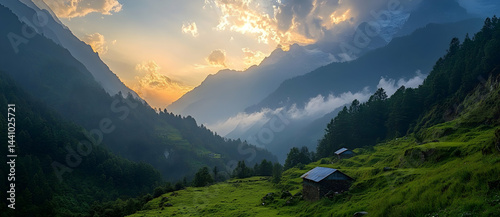 panorama of the mountains