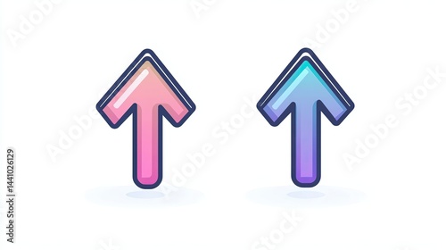 Free Download Stylish arrows in soft pastel colors. - GFXLoad