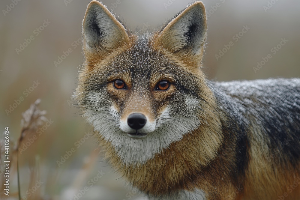 Fototapeta premium Close-up portrait of a wild desert fox.