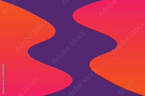 Abstract background with wavy flow shapes gradient color shapes effect banner.