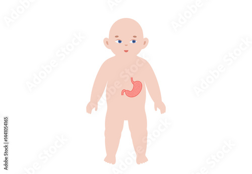 Stomach diseases in a child
