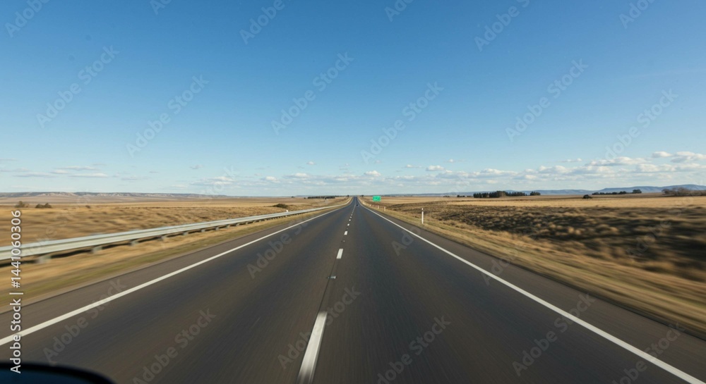 Naklejka premium driving on the road