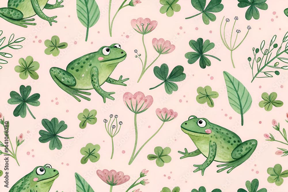 seamless pattern with frogs seamless pattern with frogs