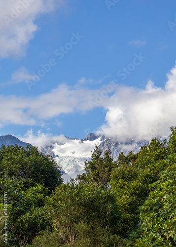 Wallpaper Mural Southern Alps and Fox Glacier Distance View, South Island New Zealand Torontodigital.ca