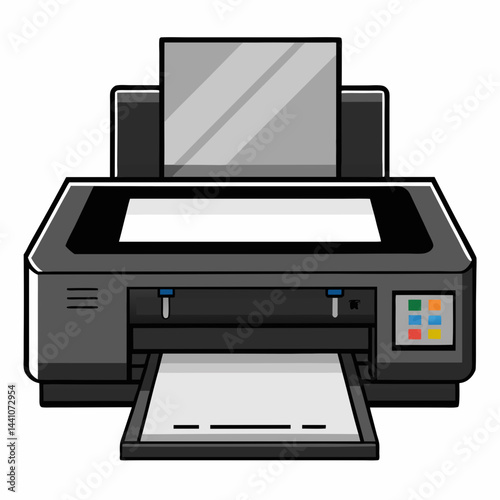 illustration of printer