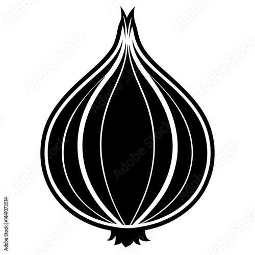red onion isolated on white