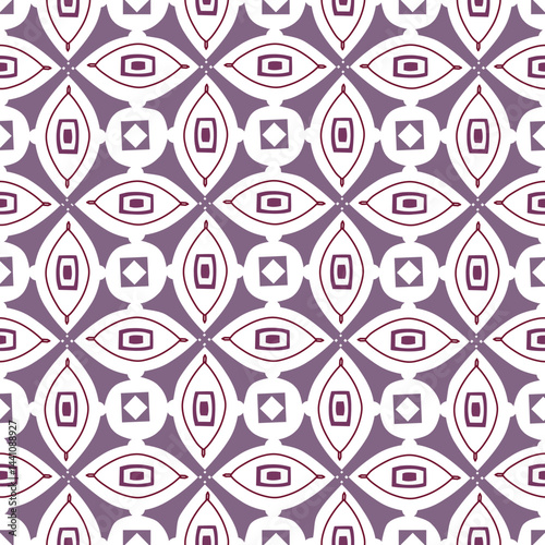 Abstract pattern with geometric shapes on white background for fabrics, wallpapers, wrapping paper and more.
