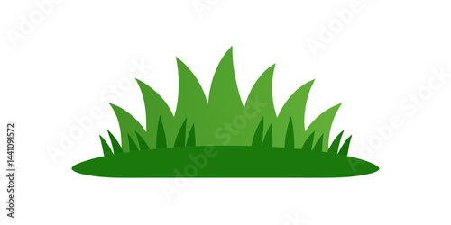 Paper cut grass illustration vector illustration