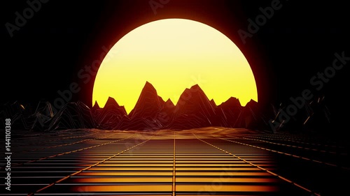 Sci-Fi  80s Background