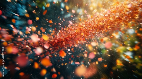 Vibrant Abstract Particle Explosion Dynamic Colorful Dust Clouds for Creative Projects