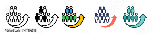 Population Growth Multiple icon