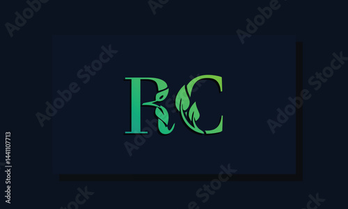 Minimal leaf style Initial RA logo.