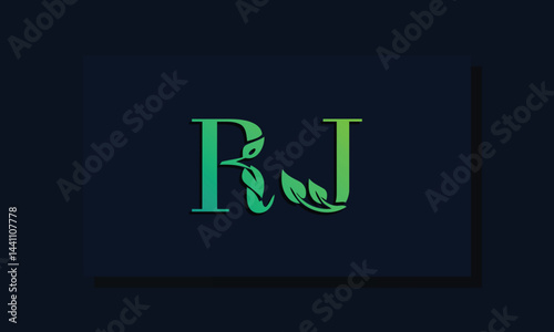 Minimal leaf style Initial RA logo.