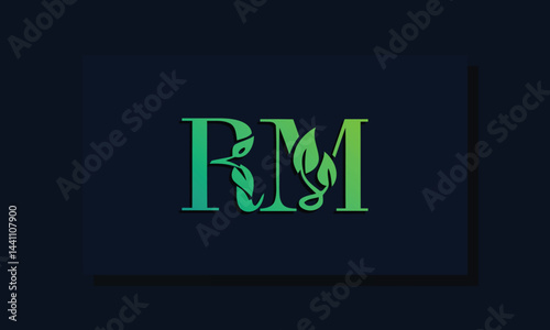 Minimal leaf style Initial RA logo.