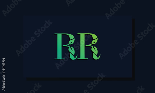 Minimal leaf style Initial RA logo.