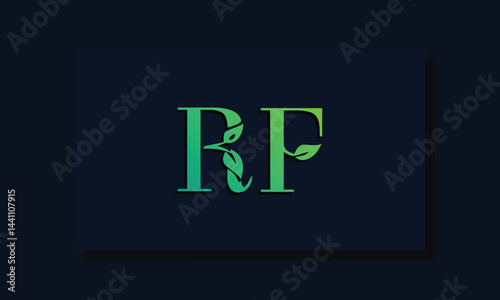 Minimal leaf style Initial RA logo.