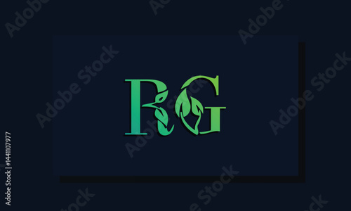 Minimal leaf style Initial RA logo.