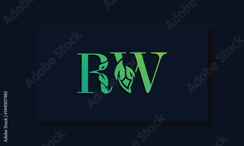 Minimal leaf style Initial RA logo.