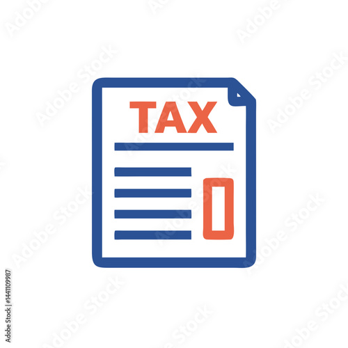 Tax Document Representing Filing Requirements in Simple Design  