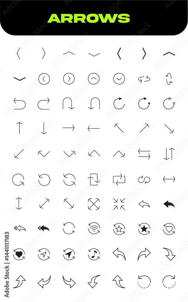 Arrows Icon Pack is a versatile and dynamic collection of arrow designs,