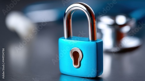 Obraz na płótnie Protect your health with robust cyber data security solutions and ensure peace of mind in todays digital realm. w salonie