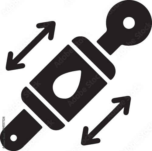 An illustration of oil suspension moving up and down