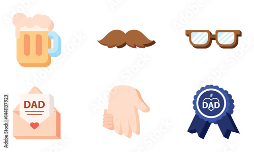 Mustache beer and letter mix. Vector