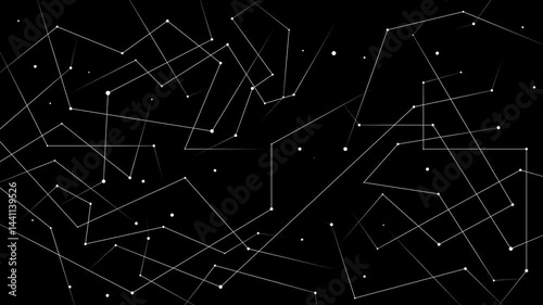 Animation pattern set, seamless 5-second loop, connect moving lines and dots, motion graphics collection for overlay and decorative purposes.