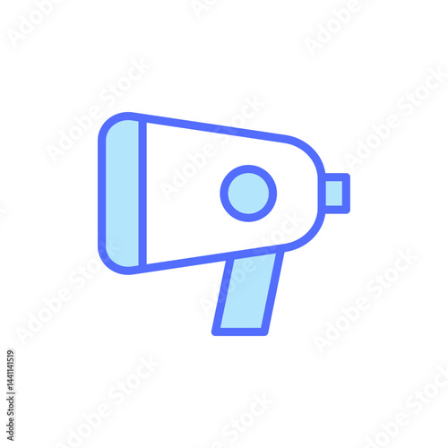 Megaphone Icon Representing Communication and Engagement for Teamwork and Business Strategies