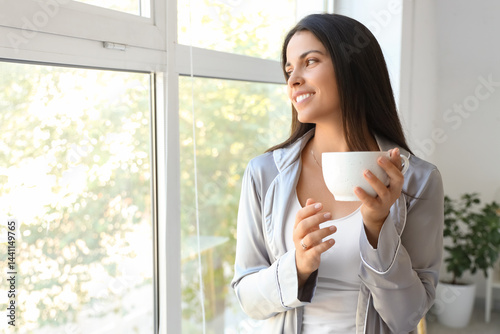 Morning of beautiful woman ...