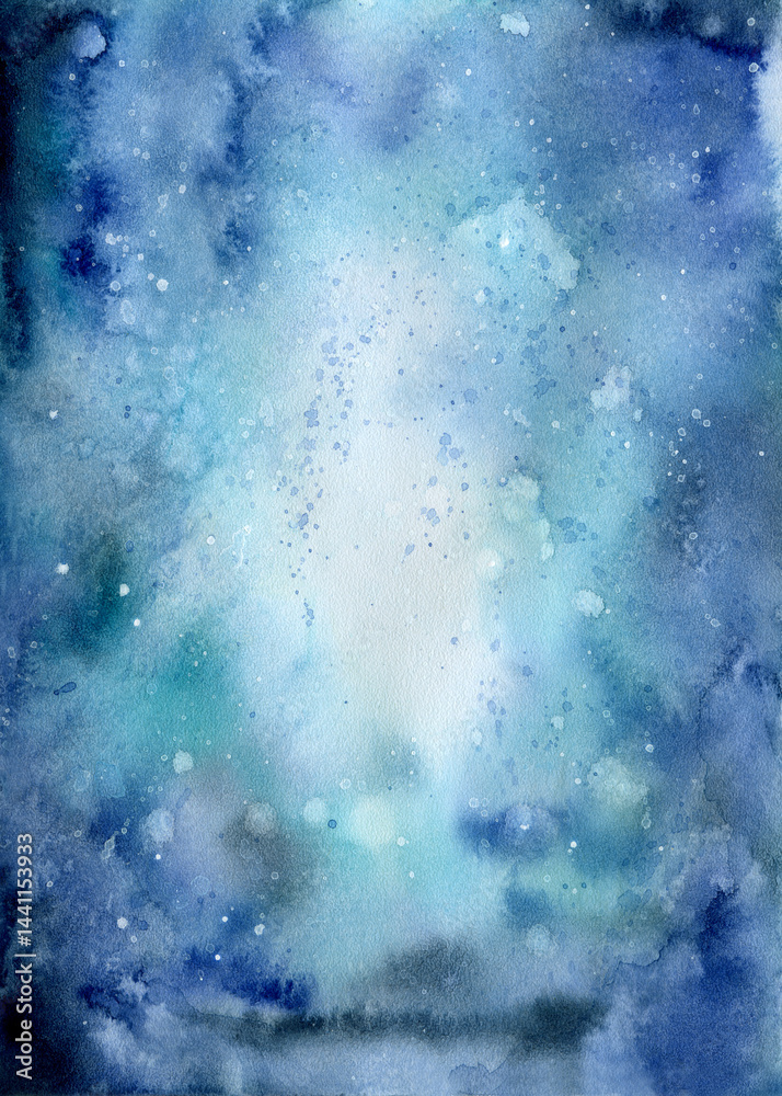 Obraz premium grunge blue background with snowflakes