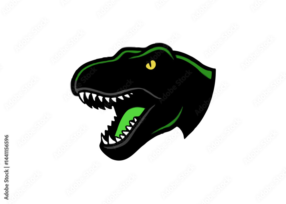 Obraz premium Tyrannosaurus Rex Head Logo