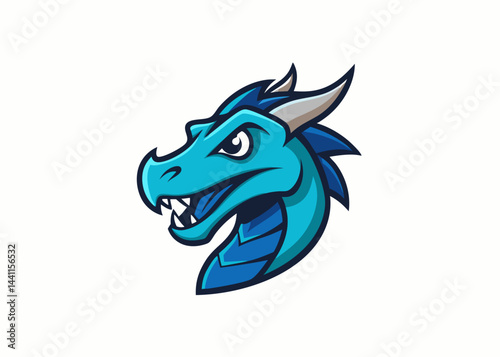 Mystical Dragon: A captivating depiction of a mythical dragon, showcasing detailed illustration of a powerful beast. Ideal for fantasy, game, or brand-related visual concepts.