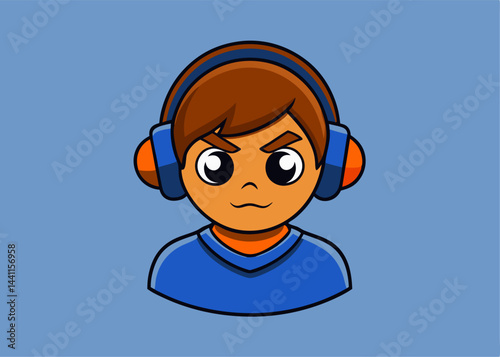 Digital Audio Enthusiast: A focused individual immersed in the world of digital audio, adorned with modern headphones, embodying the essence of digital audio and focused listening.
