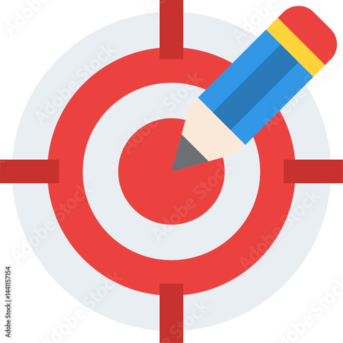target audience illustration on a white background     