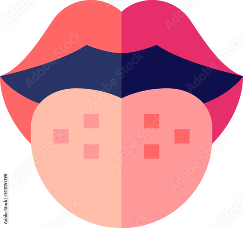 taste illustration on a white background     