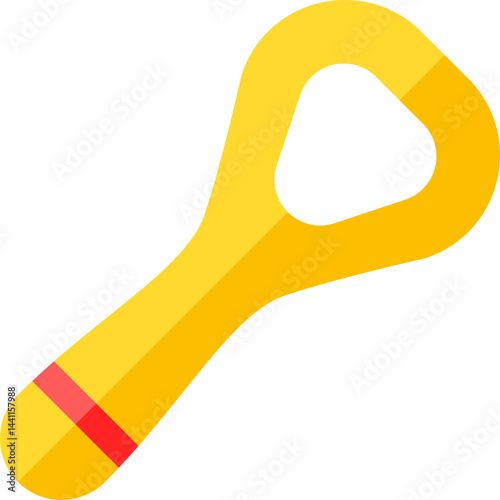 tongue cleaner illustration on a white background     