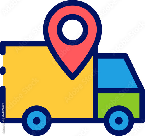 tracking illustration on a white background     
