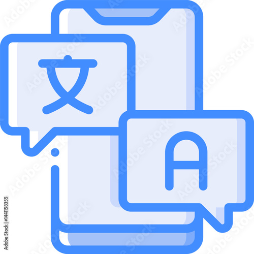 translator illustration on a white background     